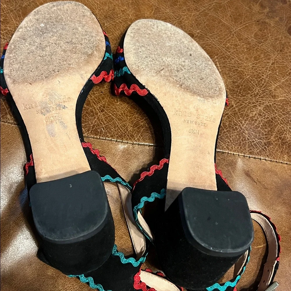 Kate Spade Ric rack block heel women’s 6.5 - Picture 4 of 6